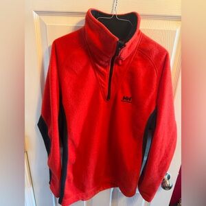 Helly Hansen Men's Red quarter zip fleece sz L